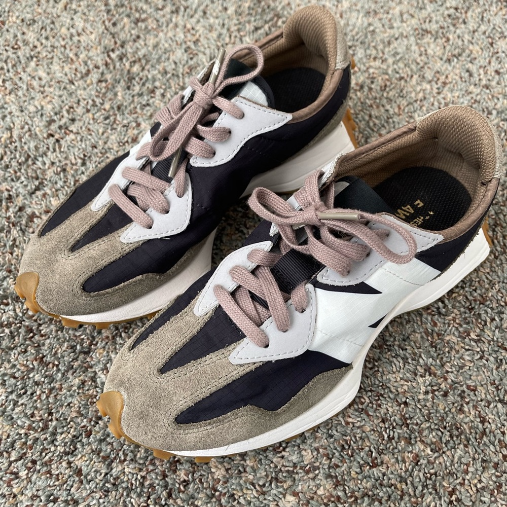 Women's Grey & Black Athletic Sneakers with White Accent - Picture 2 of 12